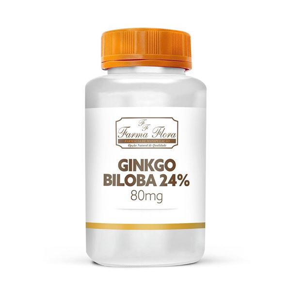 Ginkgo biloba 24% 80mg em Cápsulas