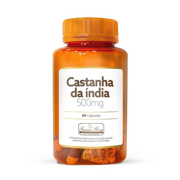 Castanha da índia 500mg 50 Cápsulas