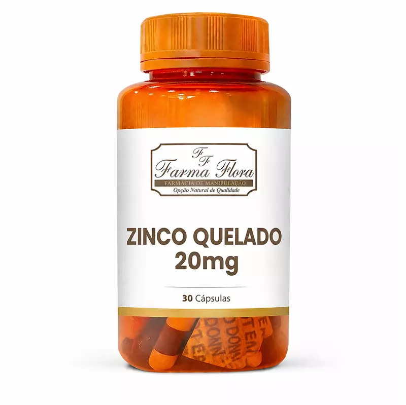 Zinco Quelado 20mg 30 cápsulas