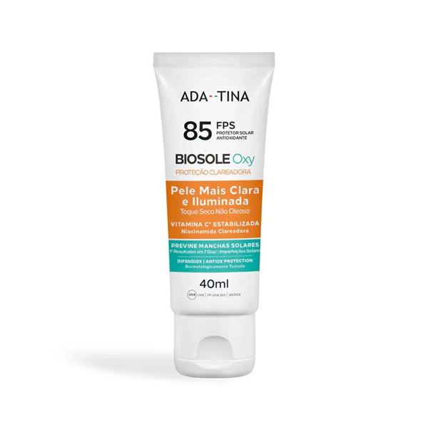 Protetor Solar Facial Clareador Anti-Calor 2x Mais Rápido � Biosole Oxy FPS 85  40ml