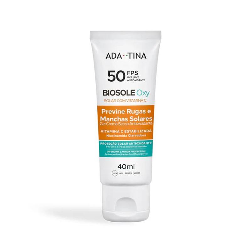 Protetor Solar Facial Clareador Anti-Calor 2x Mais Rápido � Biosole Oxy FPS 50 40ml 