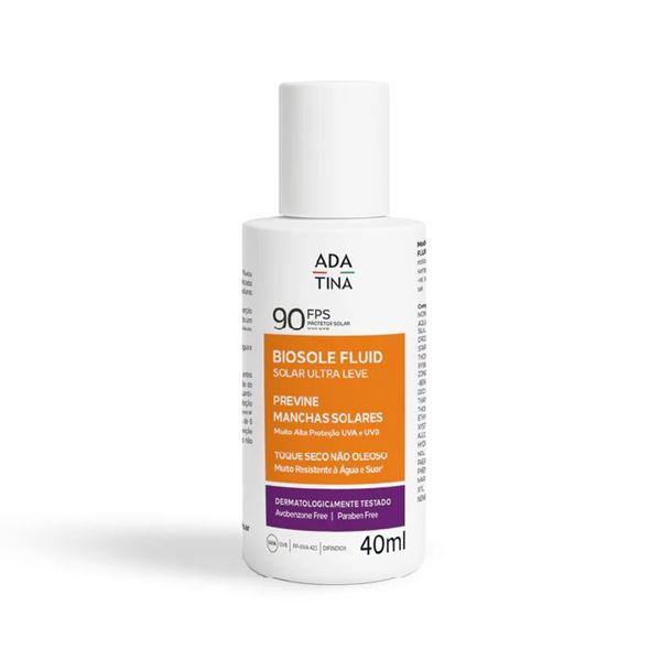 Protetor Solar Facial 12hs Anti-Manchas - Biosole Solar Fluid Ultra Leve FPS 90 - 40ml 
