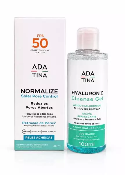 Normalize Solar Pore Control FPS 50 - Protetor Solar 40ml + Limpeza Hyaluronic 100ml