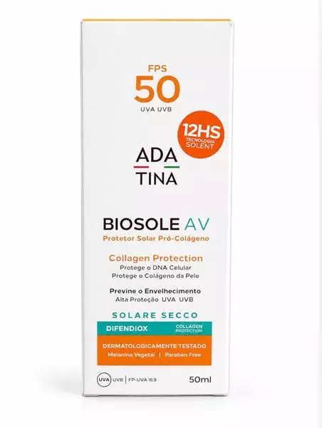 Protetor Solar FPS 50 Ada Tina Biosole AV 50ml