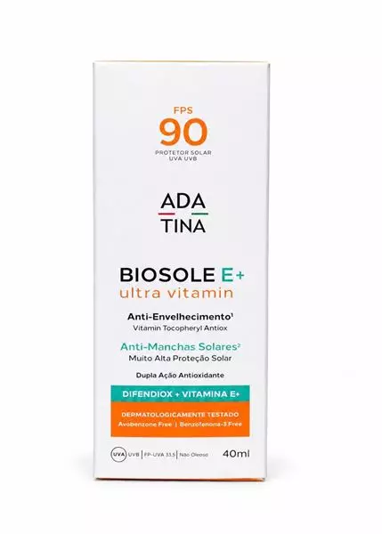 Protetor Solar Ada Tina Biosole E+ Ultra Vitamin Fps 90 40ml