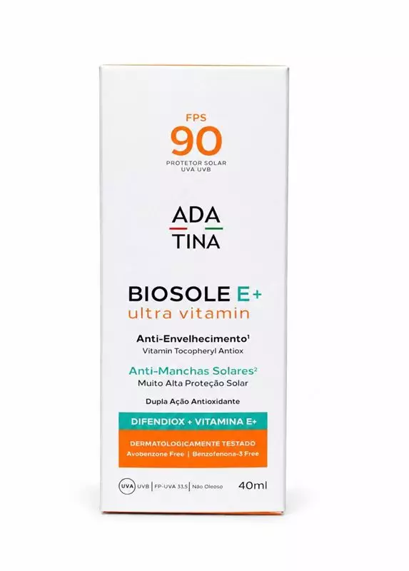 Protetor Solar Ada Tina Biosole E+ Ultra Vitamin Fps 90 40ml