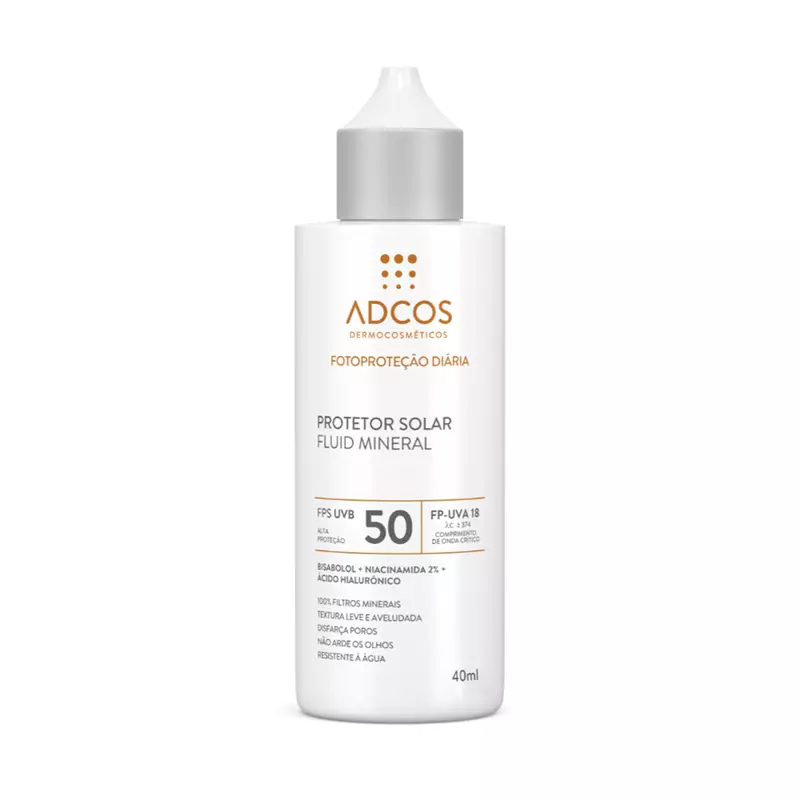 Protetor Solar Fluid Mineral FPS 50 - Incolor - 40ml