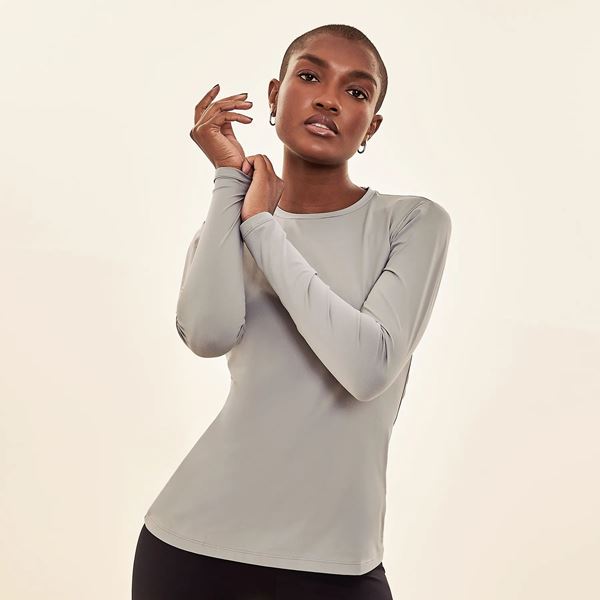 Camisa UV Feminina Com Proteção Solar Uvpro � Cinza