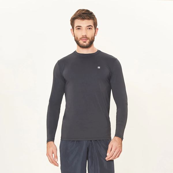 Camisa UV Masculino Com Proteção Solar Uvpro  - Preto