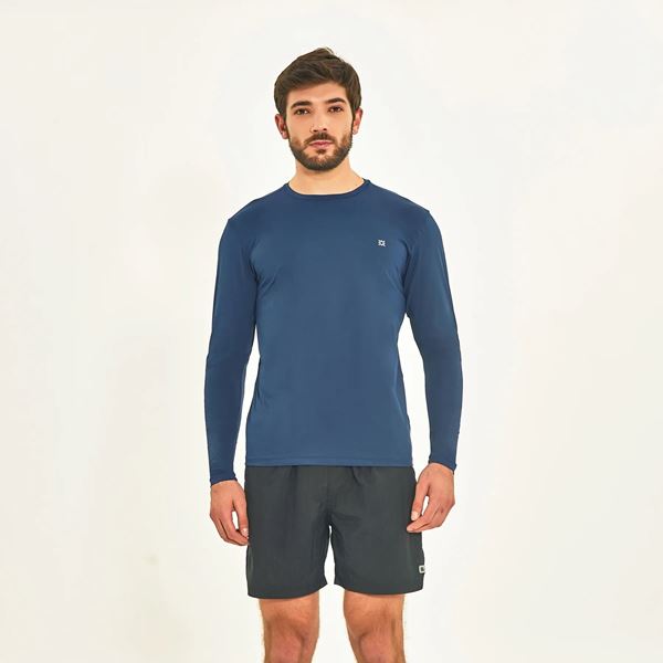 Camisa UV Masculino Com Proteção Solar Uvpro Marinho