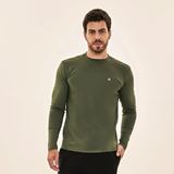 Camisa UV Masculino Com Proteção Solar Uvpro �  Verde Militar 