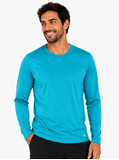 Camisa UV Masculino Com Proteção Solar Uvpro  - Azul Piscina