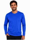 Camisa UV Masculino Com Proteção Solar Uvpro �  Azul Bic