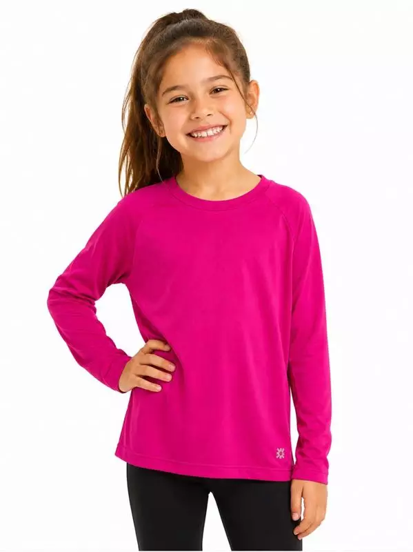 Camiseta UV Infantil Com Proteção Solar Uvpro Pink 