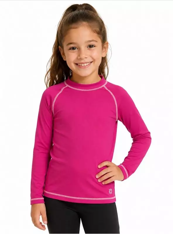 Camiseta UV Colors Infantil Com Proteção Solar � Rosa Shock 
