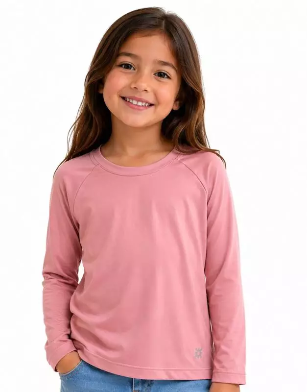 Camiseta UV Infantil Com Proteção Solar � Rose