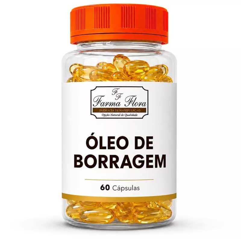 Capsula Óleo de Borragem 500mg 60 cápsulas