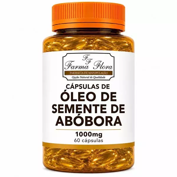 Cápsula Óleo de Semente de Abóbora 1000mg 60 cápsulas 