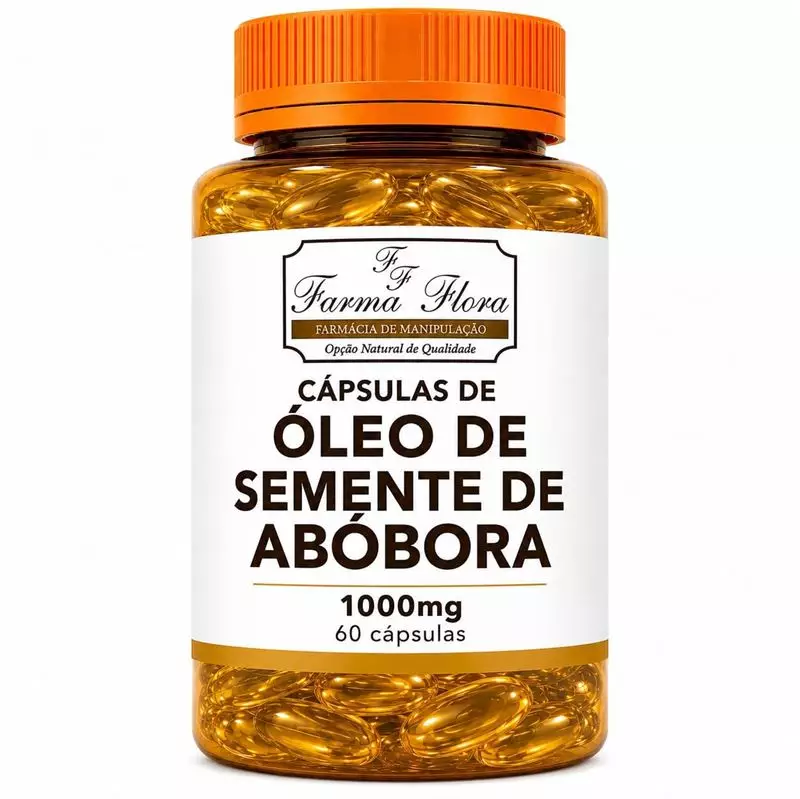 Cápsula Óleo de Semente de Abóbora 1000mg 60 cápsulas 